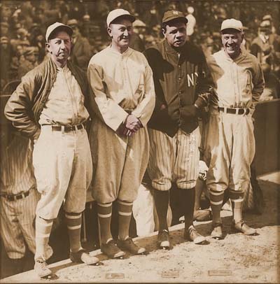 Eddie Collins, Ty Cobb, Babe Ruth, Tris Speaker